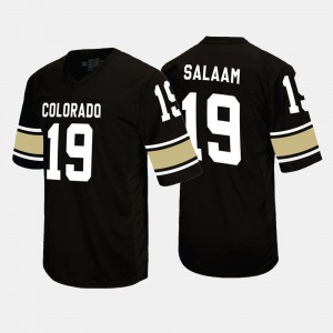 Men's Colorado Buffaloes #19 Rashaan Salaam Black Alumni Football Game Jersey 547931-311