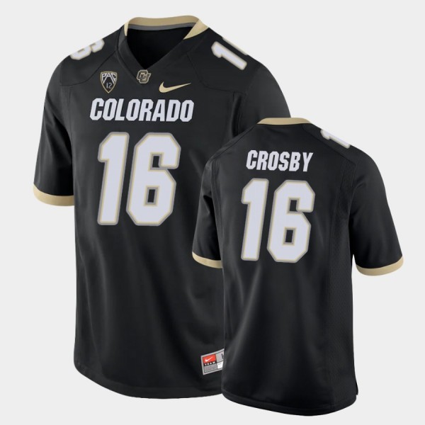 Youth Colorado Buffaloes #16 Mason Crosby Black Football Replica